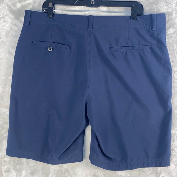 GRANDSLAM Men's Navy Blue Flat Front Golf Shorts Size 38 Preppy Classic - Picture 3 of 7
